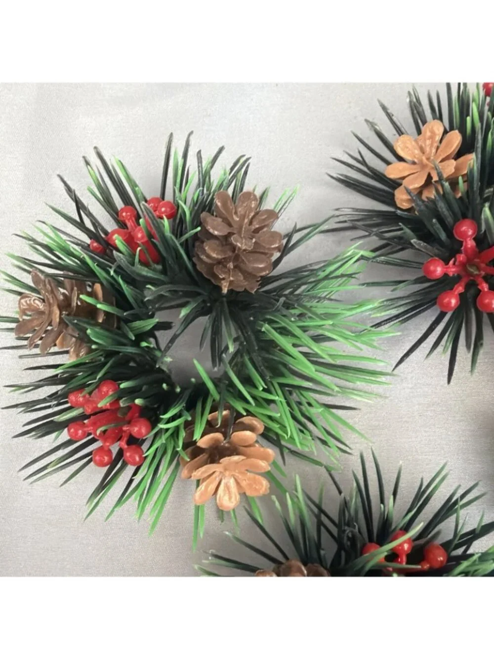 Vintage Plastic Christmas Candle Rings 1